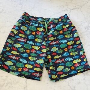 Crewcuts Kids Swim Trunks - Multicolor Fish Print